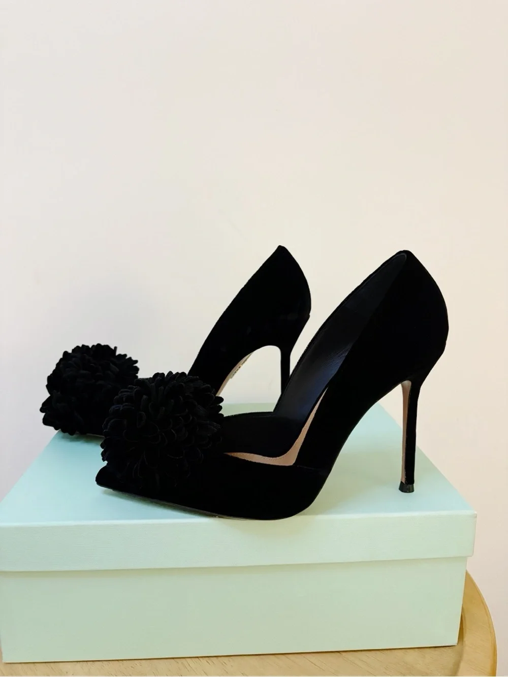 New Aquazzura Velvet Couturier Pump Heels